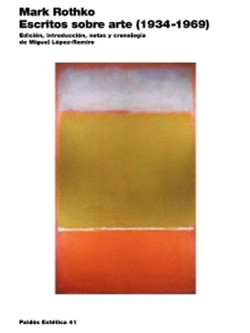 Title details for Escritos sobre arte (1934-1969) by Mark Rothko - Available